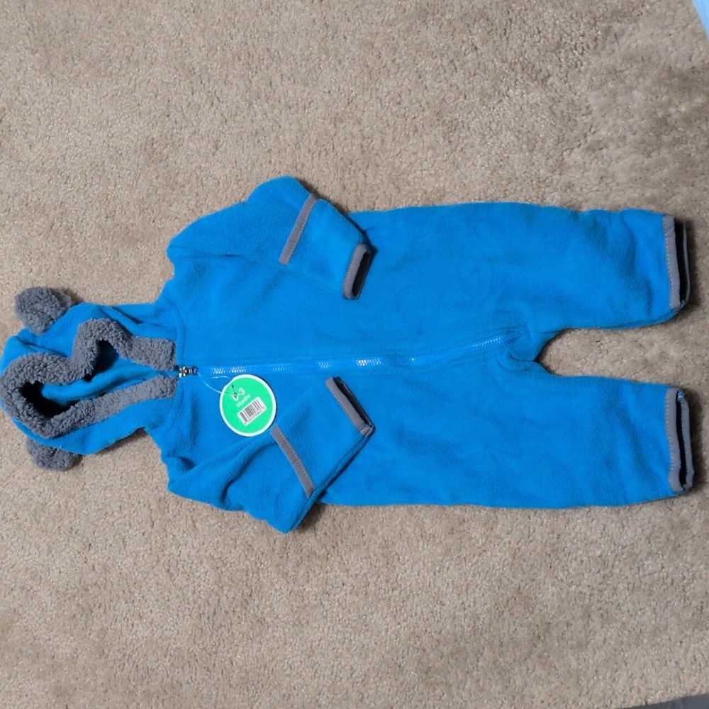 Adorable Blue Bear Ears Onesie 0-3 Months
